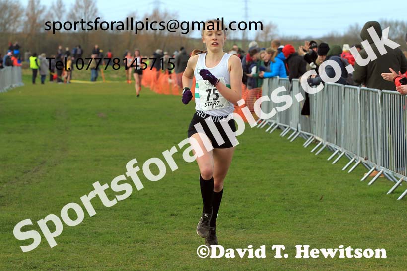 Womens under-20s 2022 Northern Cross Country Champs., Pontefract. Photo: David T. Hewitson/Sports for All Pics